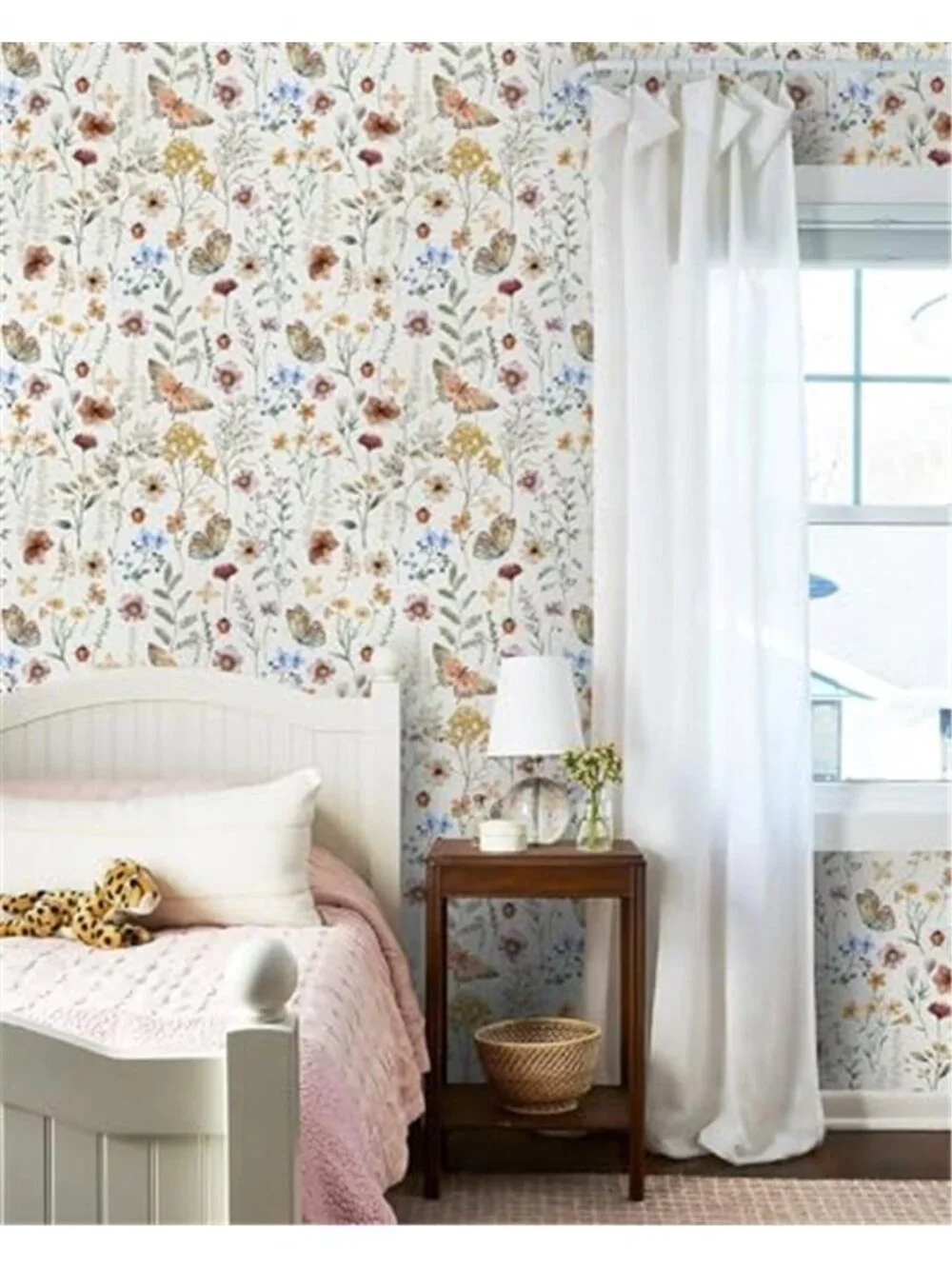 Floral Wallpaper Peel and Stick Wallpaper Boho Multicolor Flower Wallpaper